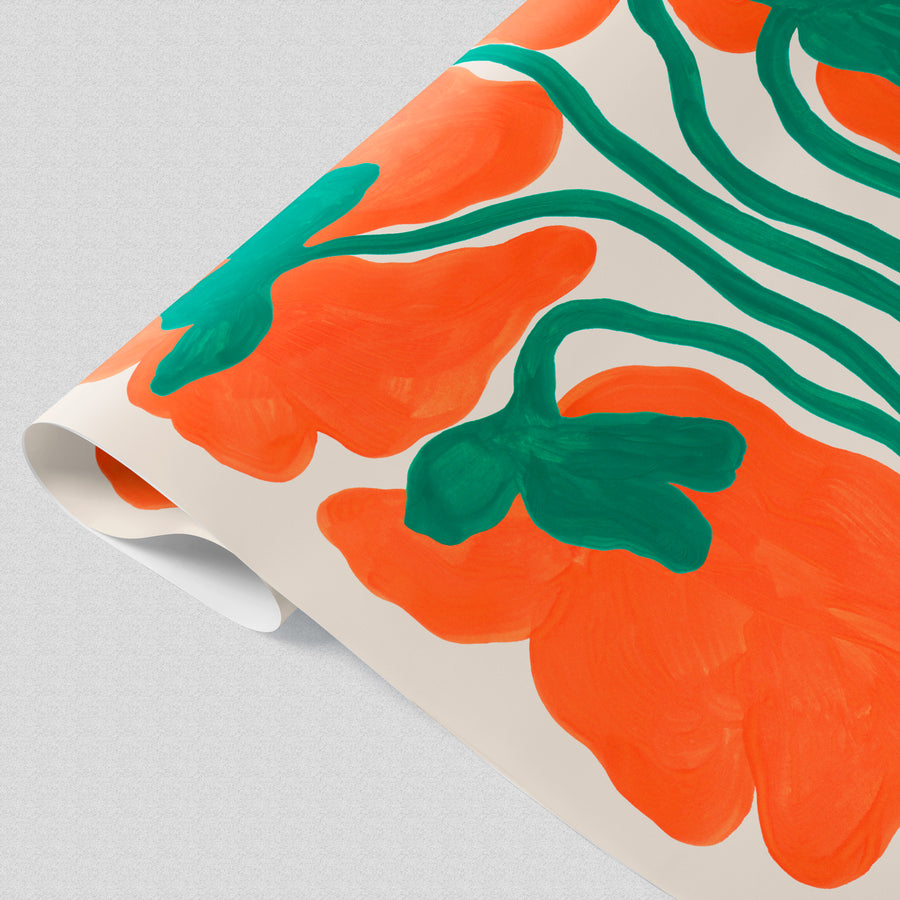 Poppy Gift Wrap by Liv Lee x WWF