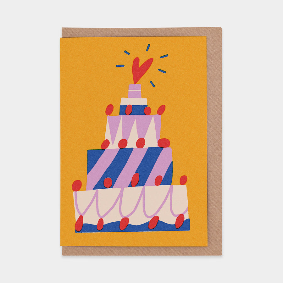 Wedding Cake Greetings Card by Sue Doeksen