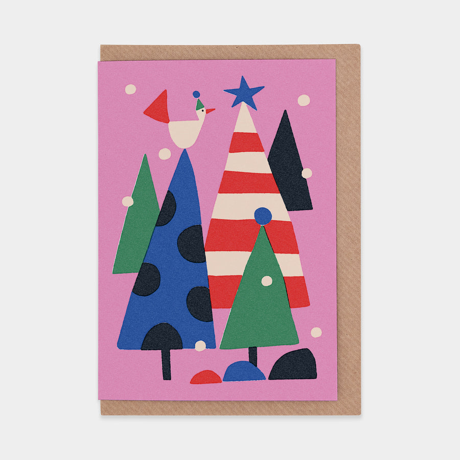 Winter Forest Christmas Card by Sue Doeksen