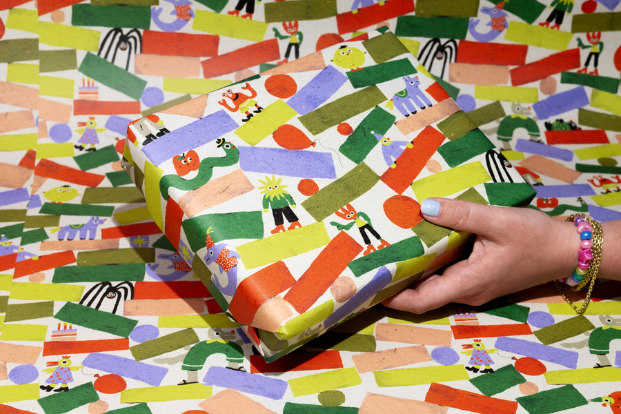 Shapes Gift Wrap by Zsófia Győrfi