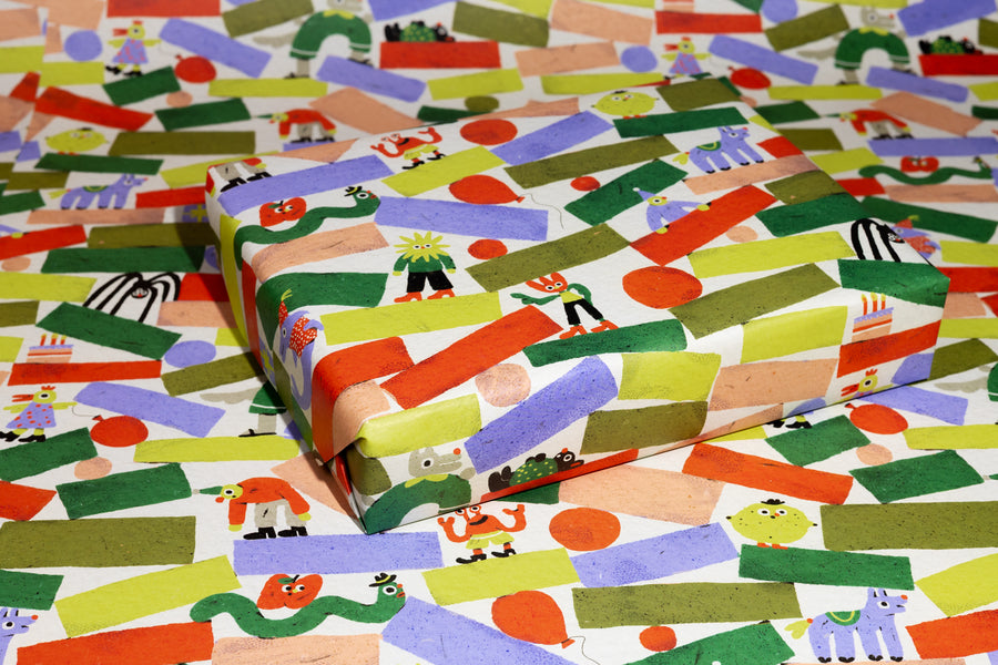 Shapes Gift Wrap by Zsófia Győrfi