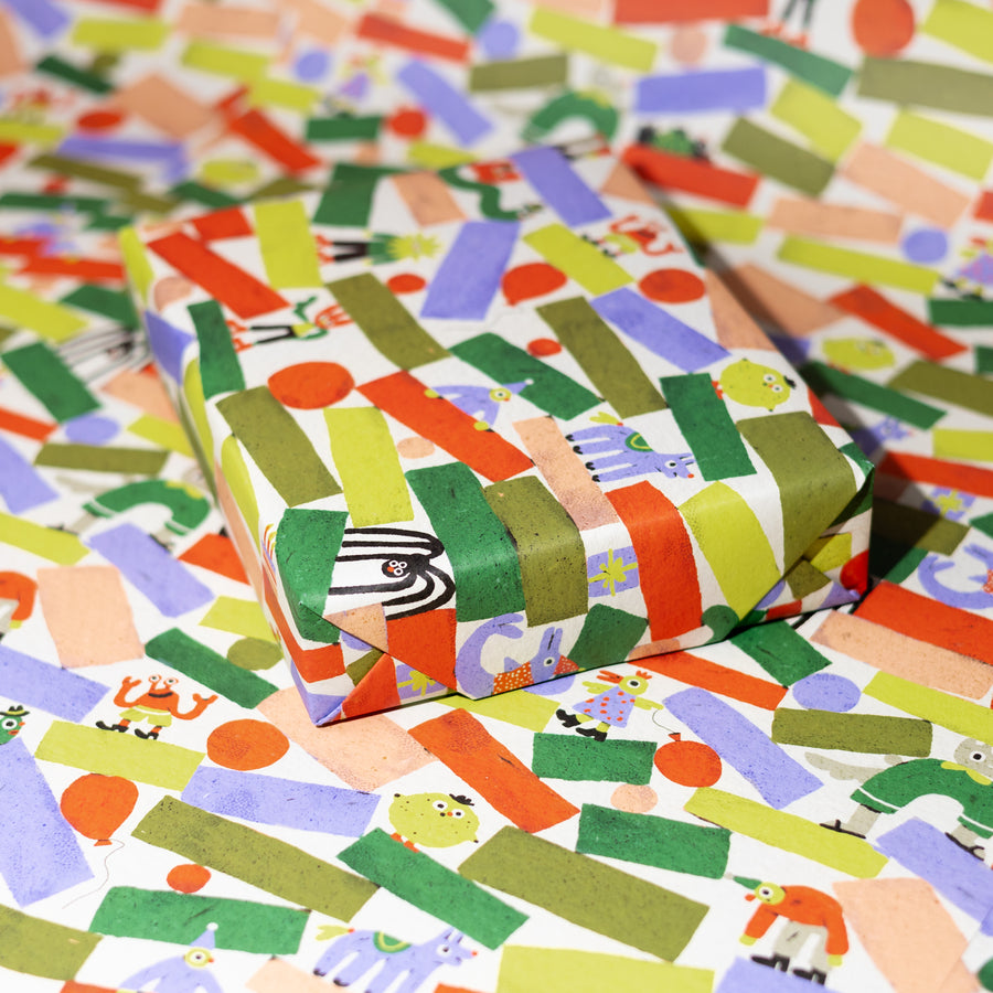 Shapes Gift Wrap by Zsófia Győrfi