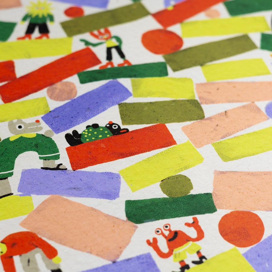 Shapes Gift Wrap by Zsófia Győrfi