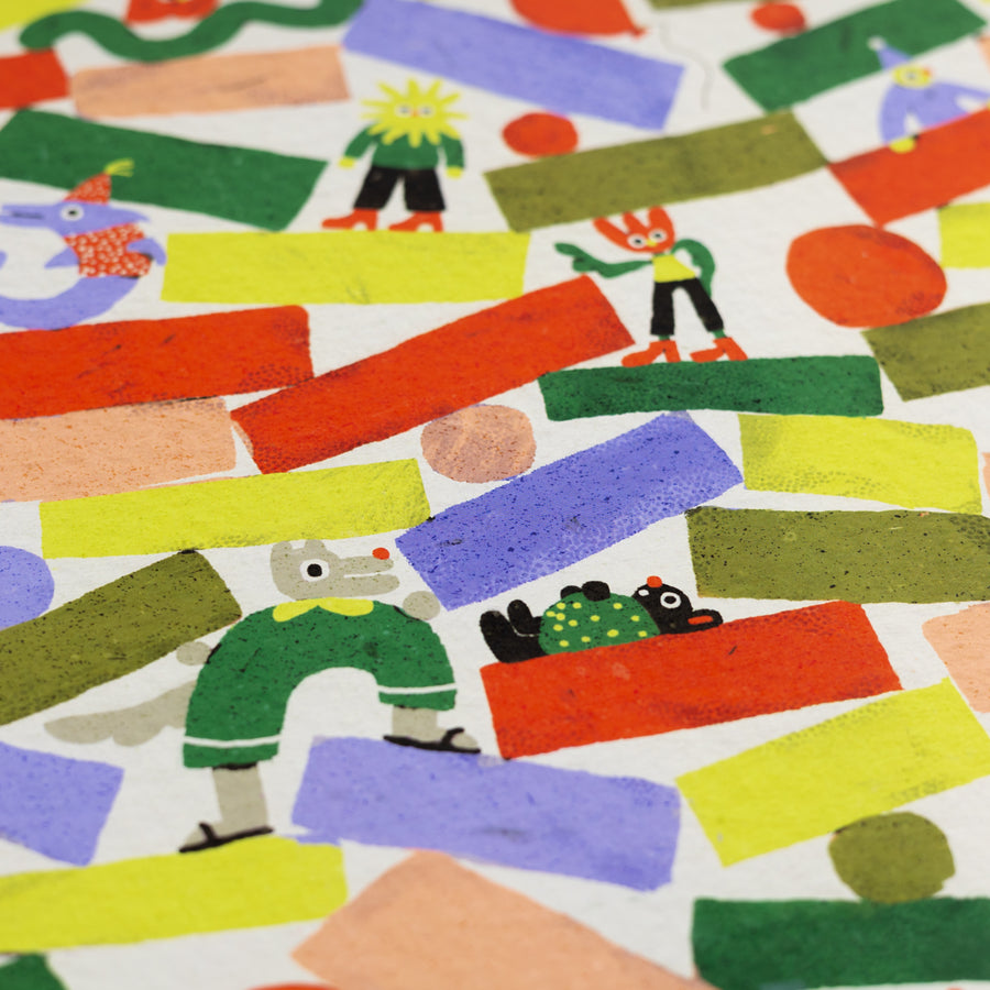 Shapes Gift Wrap by Zsófia Győrfi