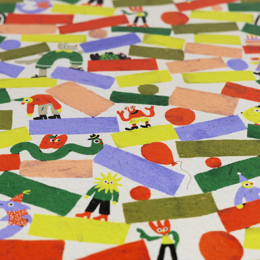 Shapes Gift Wrap by Zsófia Győrfi