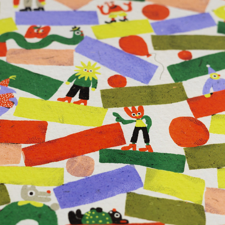 Shapes Gift Wrap by Zsófia Győrfi