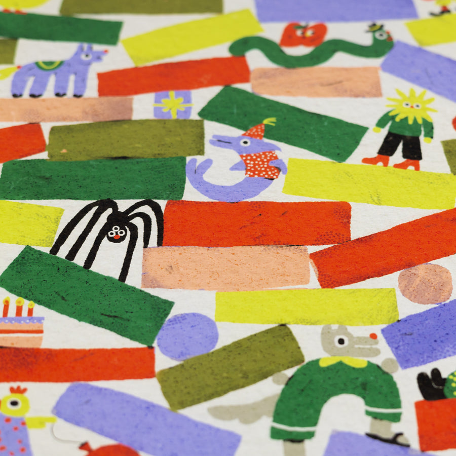 Shapes Gift Wrap by Zsófia Győrfi