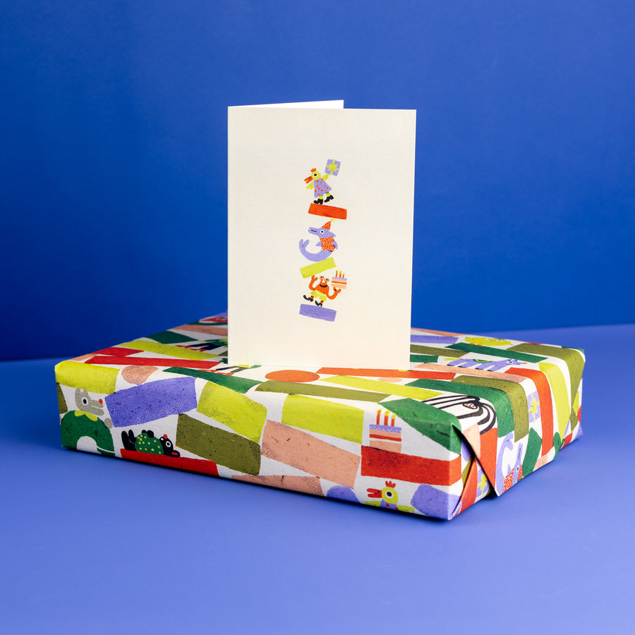 Shapes Gift Wrap by Zsófia Győrfi