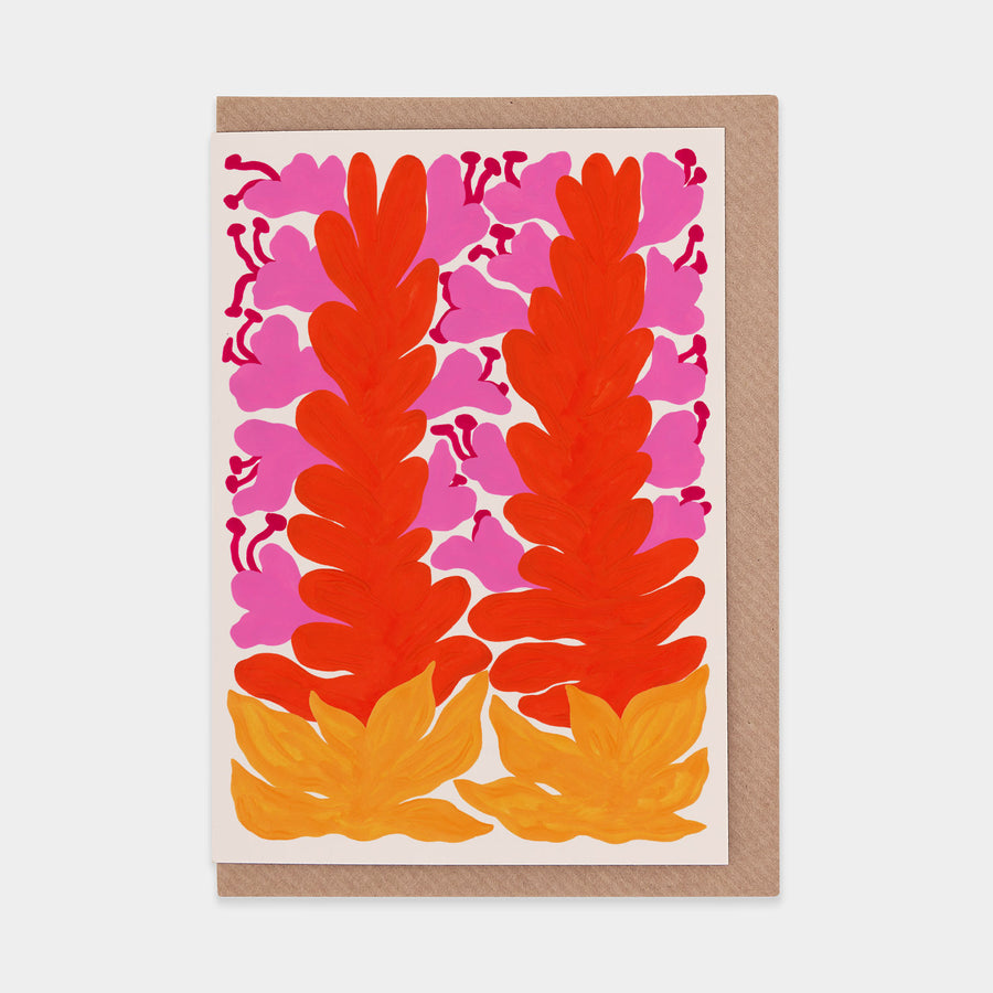 Bromeliad Flowers WWF Greetings Card