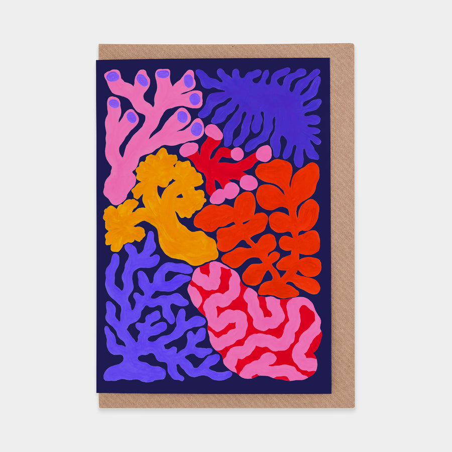 Coral WWF Greetings Card