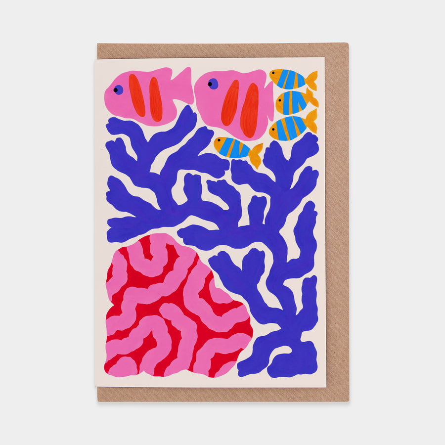 Coral and Fish WWF Greetings Card