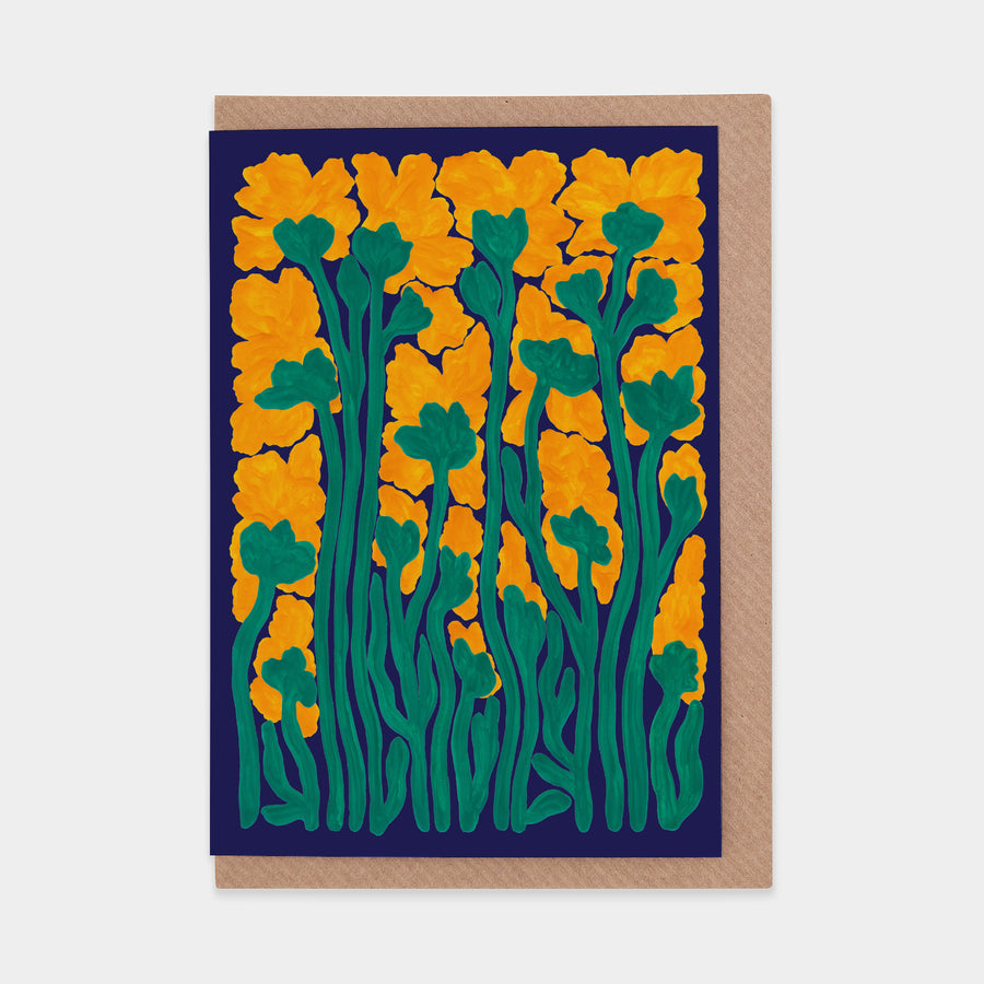 Cornflowers WWF Greetings Card