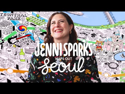 Hand Drawn Map of Seoul