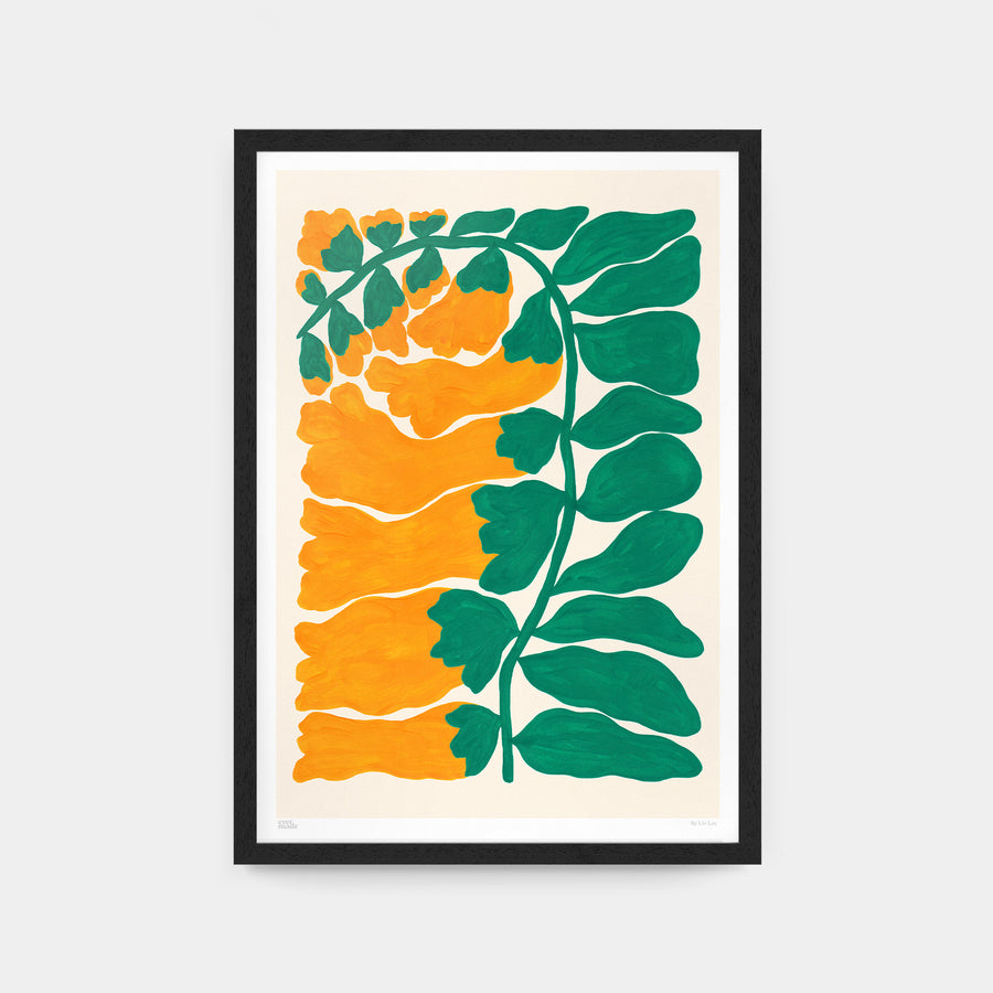 Foxglove (Yellow) Art Print by Liv Lee