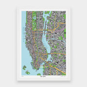 Hand Drawn Map of New York - Evermade