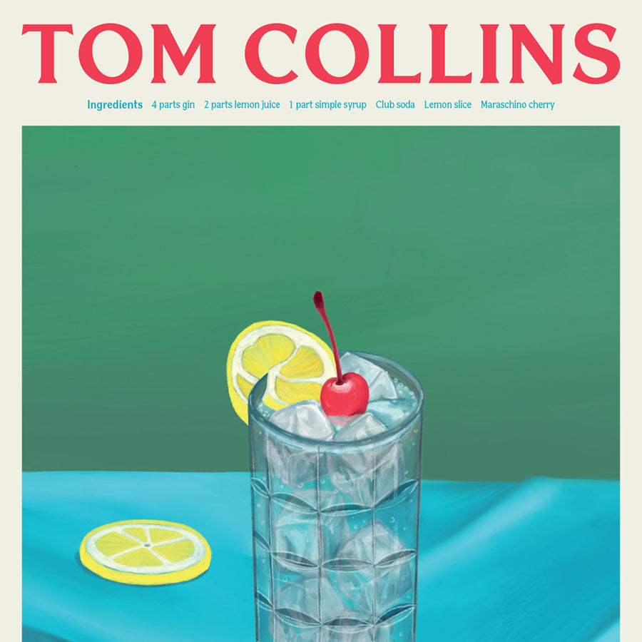 Tom Collins Greetings Card