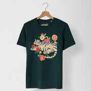 Tiger in Plants Unisex T-shirt - Evermade