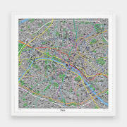 Hand Drawn Map of Paris - Evermade