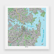 Hand Drawn Map of Sydney - Evermade