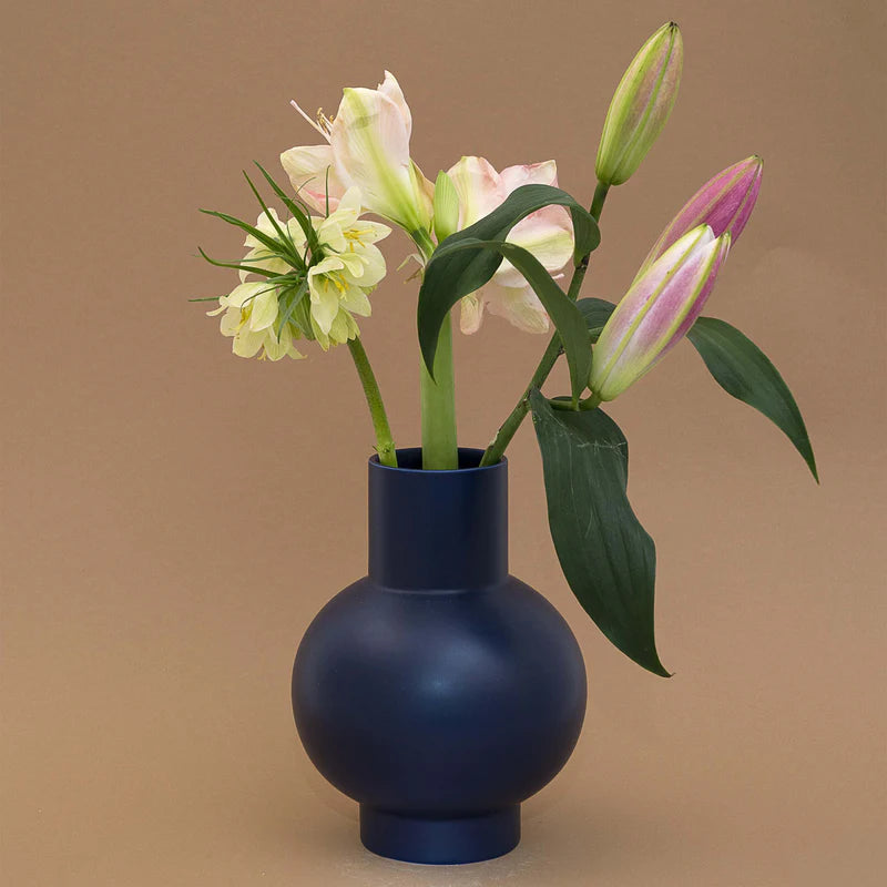 Strøm Ceramic Large Vase - Blue