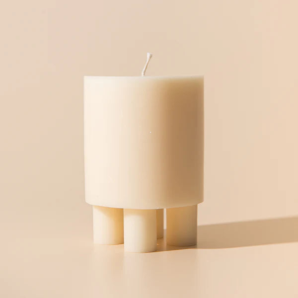 Stack Candle Prop - Pearl White