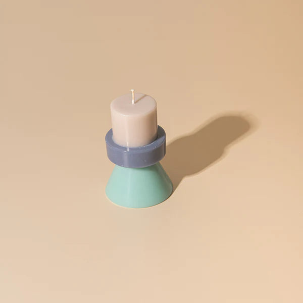 Stack Candle Mini - Nude / Powder Blue / Celeste
