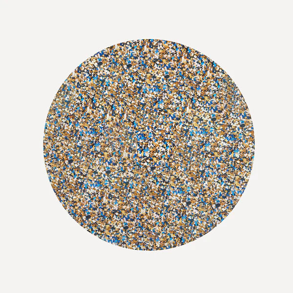 Blue Round Speckled Cork Placemat