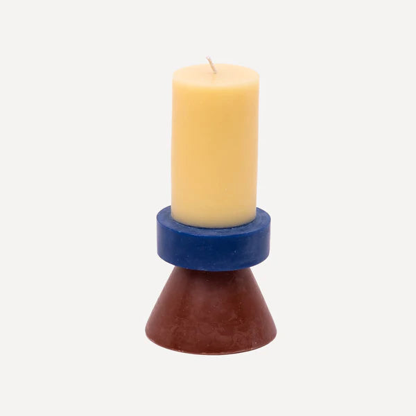 Stack Candle Tall - Banana / Navy / Chocolate